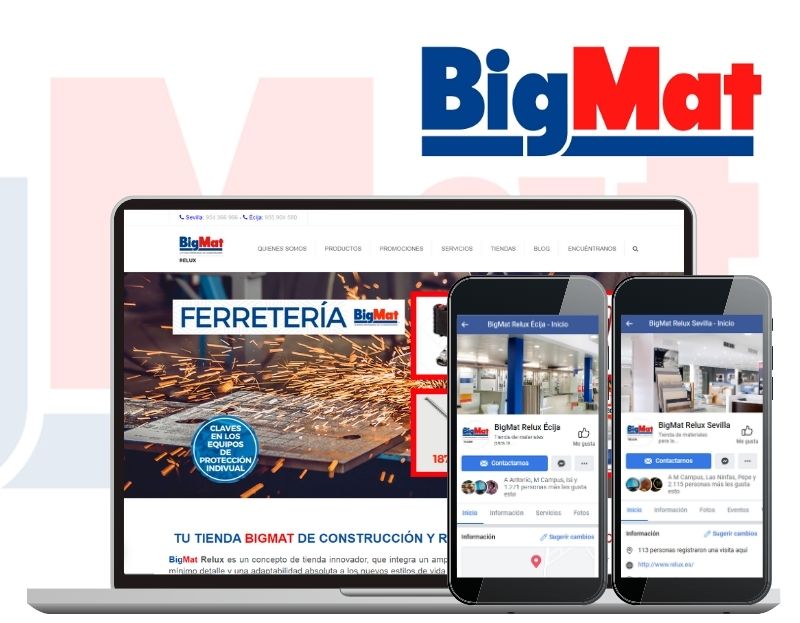 BigMat Relux diseño web corporativa